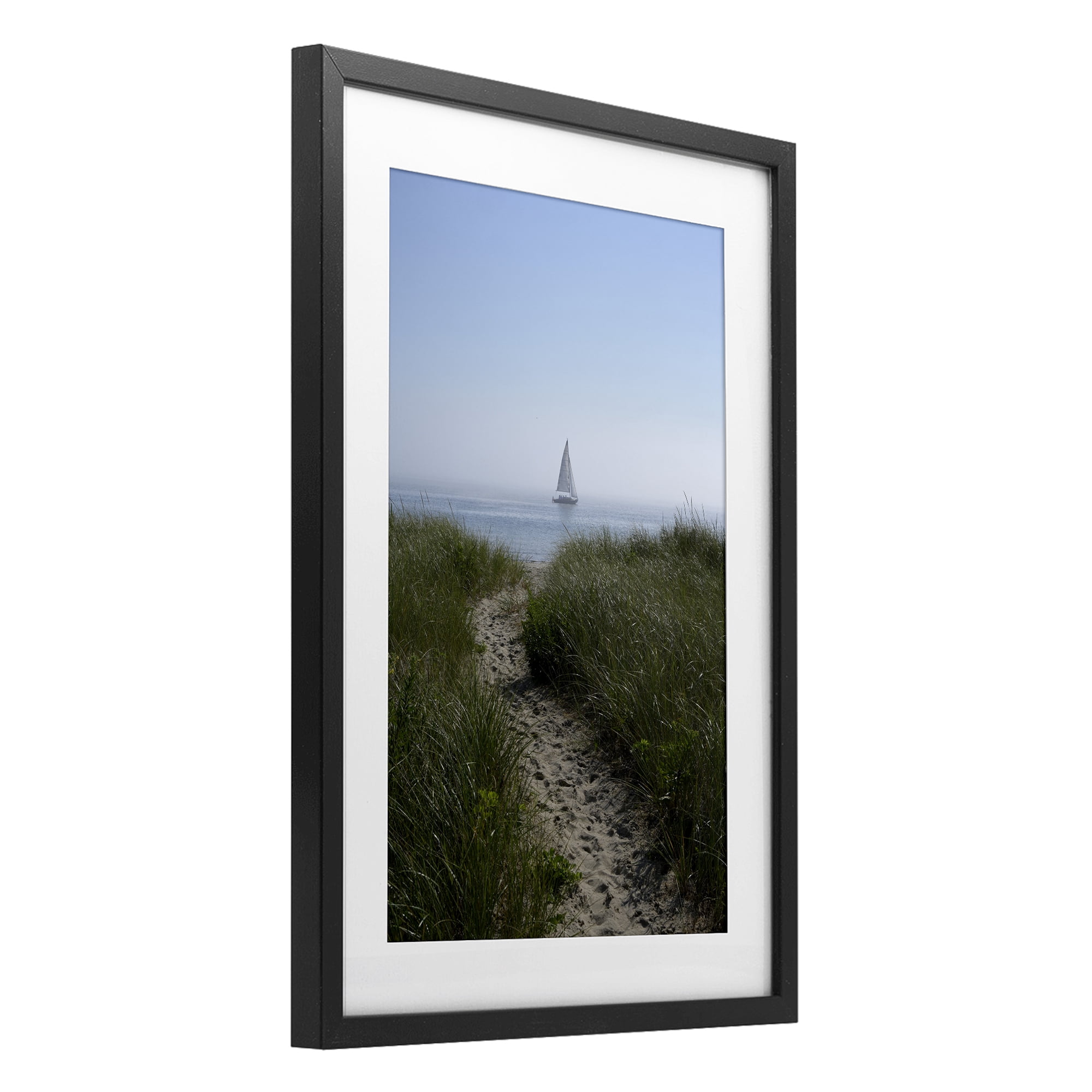 Stupell Industries Path to Morning Sail Black Framed Print Under Glass, design by JLM Photographs