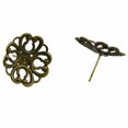 thumbnail image 2 of 10 Uds pendientes de bronce antiguos BLESIY cabujón de pasador de ajuste clavija, 2 of 8