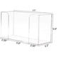 thumbnail image 5 of Soporte para toallas de papel comerciales, dispensador de toallas de papel acrílico transparente apto para toallas de papel comerciales plegables en C, triples y múltiples., 5 of 5