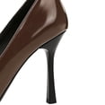 thumbnail image 5 of Women Pointed Toe Stiletto Sexy Pumps 9.5CM Patent Leather Ladies Wedding Shoes for Bride Prom Party, 5 of 6