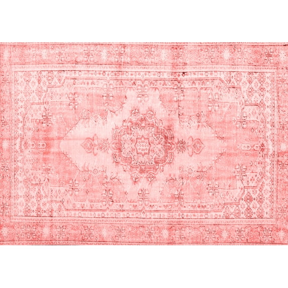 Ahgly Company Indoor Rectangle Persian Red Bohemian Area Rugs, 5' x 7'