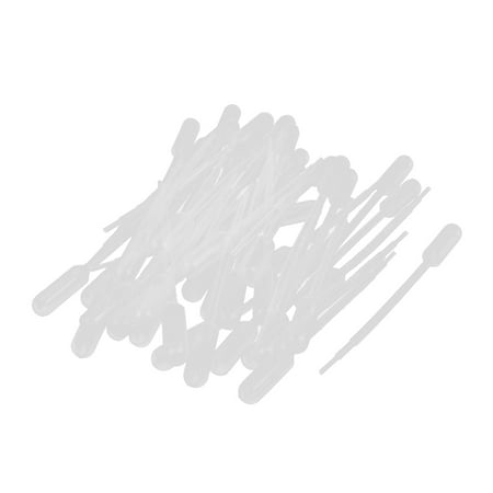 Liquid Dropper - 50 Pcs 1mL Disposable Graduated Liquid Transfer Pasteur Pipette Droppers