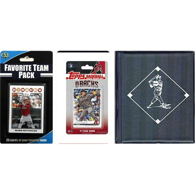 C&I Collectables 2019DBACKSTSC MLB Arizona Diamondbacks Licensed 2019 Topps Team Set & Favorite Player Trading Cards Plus Storage Album
