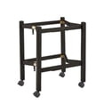 thumbnail image 6 of Weston Home Telluride Wood Finish Folding Bar Cart with Two Detachable Trays, Black Finish, 6 of 12