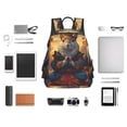 thumbnail image 4 of Disketp Maple Leaf Meditating Squirrel Mochila Ligera e Impermeable, Mochila de Día Resistente para Viajes, Senderismo y Uso Diario para Hombre y Mujer, 4 of 7