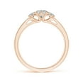 thumbnail image 2 of ANGARA Natural Prong-Set Diamond Three Stone Ring in 14K Rose Gold for Women (Size-4.9mm| Color-K| Clarity-I3) | April Birthstone, Birthday, Anniversary, Jewelry Gift for Women | Natural Diamond Ring, 2 of 9