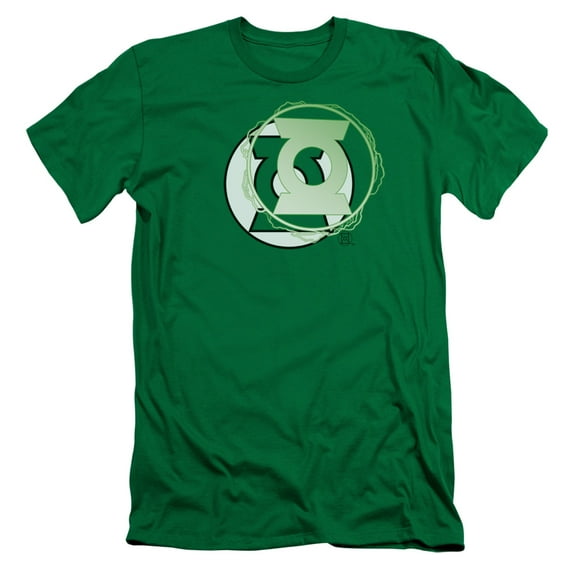 JLA Justice League Gl Energy Logo S/S Adult 30/1 T-Shirt Kelly Green