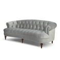 thumbnail image 2 of Maklaine Contemporary 84" Tufted Hardwood Sofa in Opal Grey, 2 of 14