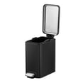 thumbnail image 3 of Bote de basura Hometrends Modelo con Pedal Color Negro rectangular 10 Litros, 3 of 4