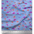 thumbnail image 1 of Soimoi Rayon Fabric Bubbles & Fish Ocean Decor Fabric Printed Yard 56 Inch Wide, 1 of 1