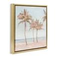 thumbnail image 3 of Stupell Industries Faded Palms on Beach Gold Framed Floater Canvas Wall Art design by Amber Sterling, 25 x 25, 3 of 9
