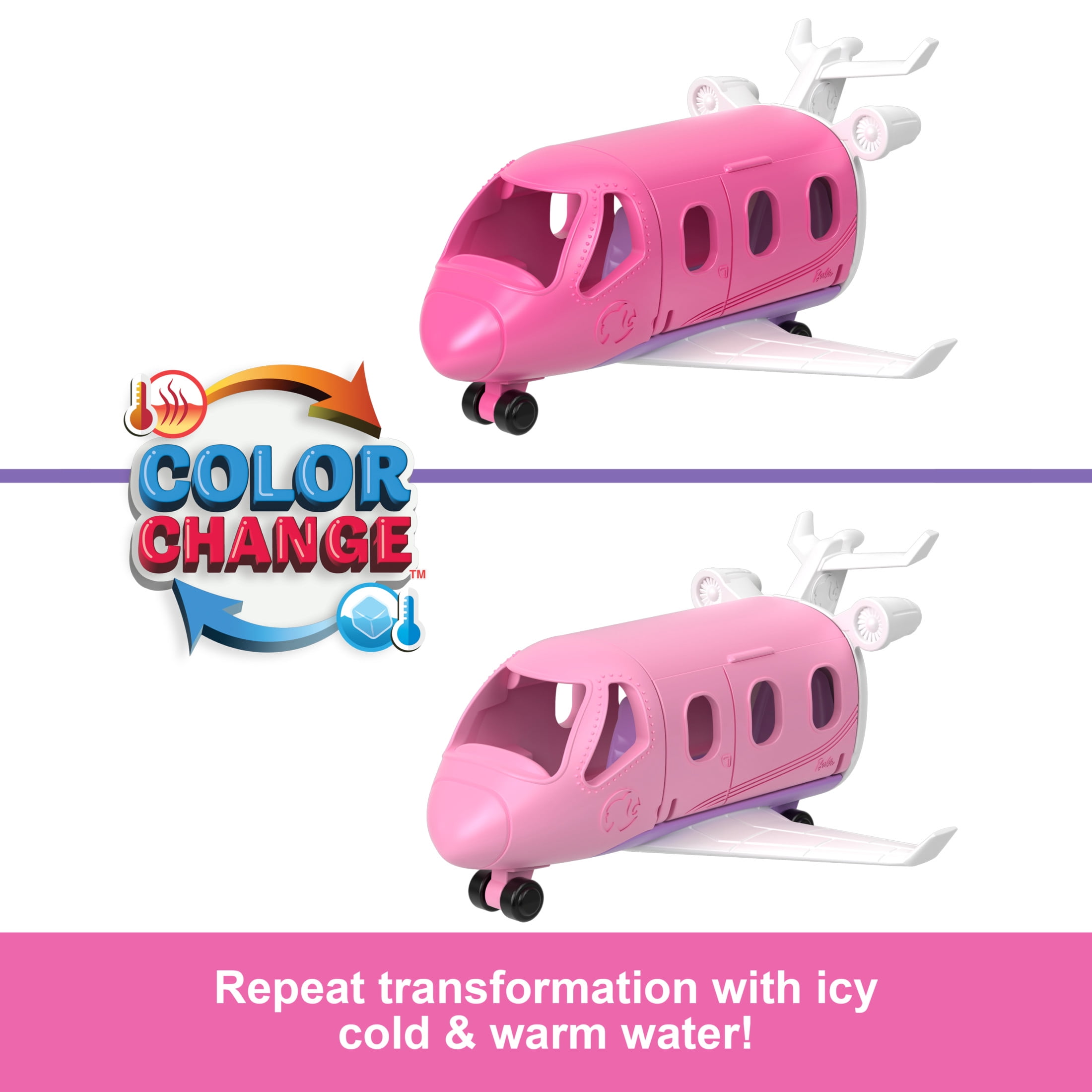 Barbie Mini BarbieLand Doll & Vehicle Set with 1.5inch Doll & Dreamplane with ColorChange  (图4)