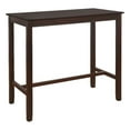 thumbnail image 1 of Linon Claridge Table de Pub Hauteur Bar en Bois 42 Pouces, Fini Brun, 1 of 8