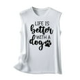 thumbnail image 5 of Hauts Sans Manches pour Femmes Mode Décontractée Femmes Sans Manches Imprimé Dames Col Rond Hauts Gilet T-Shirt, 5 of 5