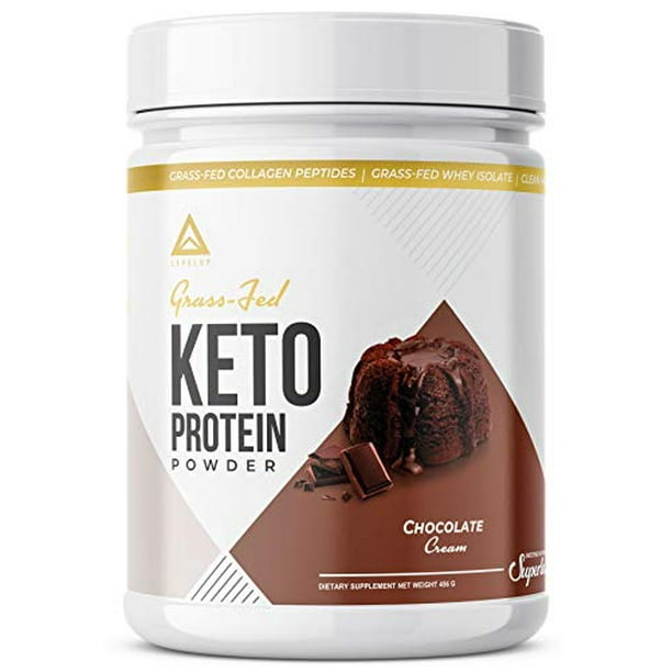 Grassfed Keto Protein Powder Collagen Peptides Pure C8 MCT Oil Irish Butter Whey Protein