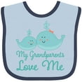 thumbnail image 3 of Inktastic My Grandparents Love Me Childs Boys or Girls Baby Bib, 3 of 4