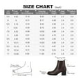 thumbnail image 7 of Pennysue Women Chelsea Boots Dark Brown Female Chunky Heel Ankle Booties 7.5M, 7 of 7