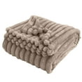 thumbnail image 1 of Thickened Bunny Throw Blanket for Home and Travel - Soft Polyester Cozy Rabbit Knit Comforter for Living Room Bed, 1 of 4