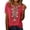 Brick Red, variant on Summer Tops for Women Women's Casual Embroidered Tops Short Sleeve T Shirts Womens Essentials Fashion Clothing