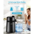 thumbnail image 2 of Water Distiller VEVOR 6L/1.6 Gallon 900W w/ BPA-Free Plastic, 2 of 9