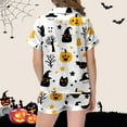 thumbnail image 4 of Girls Silk Pajamas Set Kids Button Down Pajamas Set Classic Pajamas Set Halloween prints Tween Pajamas 10-11 Years, 4 of 4