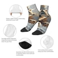 thumbnail image 5 of Fuzoiu Wolf Family Winter Wonderland Print Adult Socks, Crew Moisture-wicking Socks, Unisex Cushion Crew Socks,Casual Sports Ankle Socks, 5 of 7