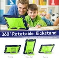 thumbnail image 5 of SaniMore for Samsung Galaxy Tab A9 Plus 12.4" 2023 SM-X810/X816/X818 Case, Multi-Functional with Handle Shoulder Strap & 360° Rotatable Kickstand Shockproof Protective Case for Girls Boys, Navy/Green, 5 of 9
