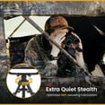 thumbnail image 3 of ARROWHEAD OUTDOOR Wide Folding 360° Hunting Swivel Blind Chair with Removable Camouflage Seat Pad, Armrest, No-sink Feet, Shoulder Strap, Mesh Chair, Adjustable Height, 3 of 8