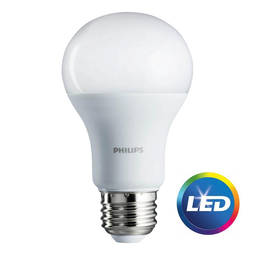 Philips LED 9.5W (75 Watt Equivalent) Daylight Standard A19 Light Bulb .