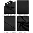 thumbnail image 6 of COOFANDY Mens Short Sleeve Shirts Button Down Tops Beach Spread Collar Summer Blouses, 6 of 6