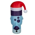 thumbnail image 3 of Bluey Christmas Inflatable Wearing Santa Hat and Holding Candy Cane, Lighted Indoor/Outdoor Holiday Decoration, 6.5ft, 3 of 4