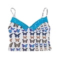 thumbnail image 3 of Women Lace Velvet Camisole Thin Straps Bodycon Camis Tops, 3 of 5