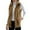 Gold, variant on Gaexia Vest for Women Plus Size,Women Stand Collar Vest Outerwear Sleeveless Open Front Cardigan Cozy Layering Piece for Casual Fall Winter Fashion