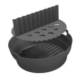 thumbnail image 4 of Bandeja plegable de silicona Strade Fareast Limited para freidora de aire con divisor, 4 of 8