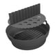 thumbnail image 4 of Revestimiento plegable de silicona para freidora de aire, accesorios para horno, redondo, resistente al calor, práctica bandeja plegable de repuesto Negro con divisor, 4 of 8