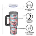 thumbnail image 6 of Camouflage 40oz Tumbler– Stainless Steel Insulated Tumbler with Handle and Straw, Large Capacity Travel Cup for Hot & Cold Drinks, 6 of 6