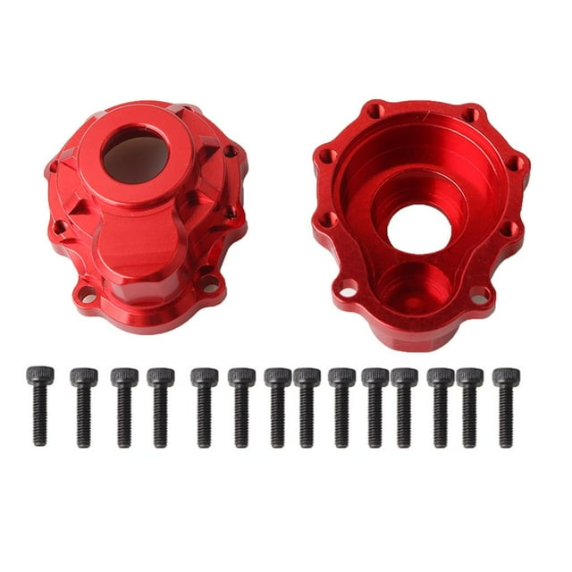 Carcasa de Transmisión de aleación Baoblaze 2 piezas para Coche de Escalada RC 1:10 rojo