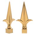 thumbnail image 2 of Miangastore Mât de Drapeau Chromé, Embout de Mât de Lance, Acier Inoxydable Doré, 2 Pcs pour Usage Intérieur, 2 of 8
