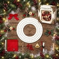 thumbnail image 6 of BingTong Festive DIY Christmas Wreath Kit, 12 Inch Foam Base With Fabric Snowflake Accents, Handmade Holiday Craft for Door Wall Mantel Display, Classic Red Bell, 6 of 6