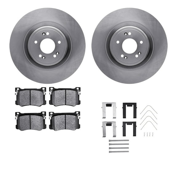 Dynamic Friction Company Front Brake Rotors with 5000 Advanced Brake Pads includes Hardware 6512-03441