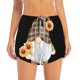 thumbnail image 2 of Balery Sunflower Gnomes 4 Pantalones cortos deportivos para mujer con forro y dos bolsillos, elásticos, para entrenamiento, gimnasio, yoga-X-Large, 2 of 7
