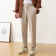 thumbnail image 5 of Pantalones de traje de cintura alta para hombre, pantalones cortos de 9 pulgadas, talla grande, pantalones de verano para hombre, ropa de primavera, ropa de trabajo de moda, pantalones de tela de lujo, 5 of 5