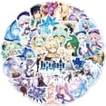 thumbnail image 2 of Pegatinas Genshins Impacts Anime de PVC, 100 unidades, impermeables, 2 of 3