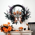 thumbnail image 5 of sruoe Halloween Decor, Halloween Decoration Indoor, Artificial Wreaths, Halloween Decoration Outdoor, Halloween Decoration, Halloween Skull Ghost Wreath, Halloween Wreaths for Front Door, 5 of 7