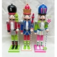 thumbnail image 2 of Wooden Nutcracker Soldier with Christmas Tree Cane Wizardi F07M6-1C, 2 of 2