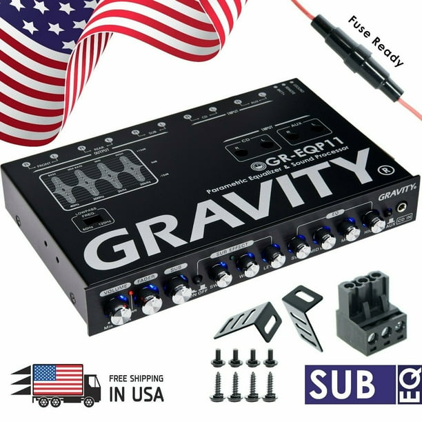 Gravity Car Audio Equalizer Epicenter Sound Processor Bass Maximizer