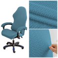 thumbnail image 3 of ievspot Gaming Chair Cover Thickened Elastic Chair Protection Zipper Closure Solid Color Armchair Slipcovers Computer Office Seat Chair Cover, 3 of 8