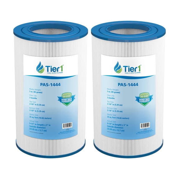 Tier1 Pool & Spa Filter Cartridge 2-pk | Replacement for Dynamic Series Systems 03FIL1300, 817-3501, R173431, Pleatco PRB35-IN, FC-2385 and More | 35 sq ft Pleated Fabric Filter Media