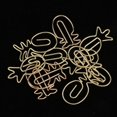 thumbnail image 3 of 12 Pieza Pinza de Papel de Clip de Piña de Metal Bookmark Stationery School Office de Etiquetas Adhesivas y Macarena Clips de papel de la oficina de metal, 3 of 8