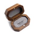 thumbnail image 1 of Walnut Wood Jewelry Box Storage Holder Rustic Wedding Box GXM D9B8, 1 of 8
